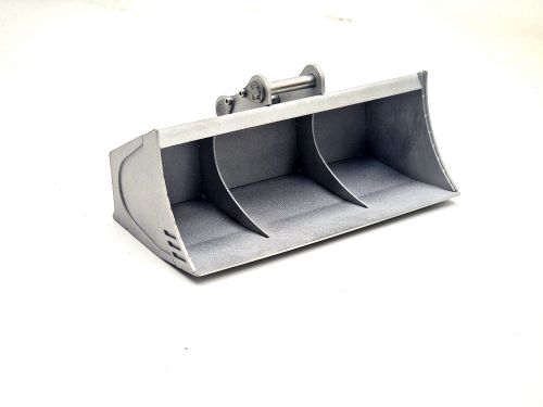 1:14 scale stainless steel TRENCH CLEARING BUCKET  for EC160E DoubleE  excavator