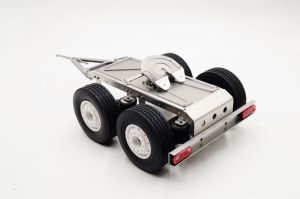 1:14 scale dolly 2axle for tamiya trailers - stainless steel