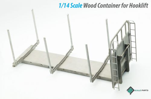 1/14 wood container for hooklift