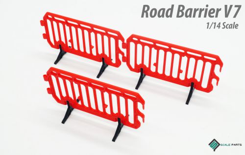 Road Barrier V7 Red 1/14