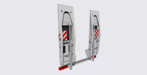 Electric ramps for lowbed tridem trailer SP-03-01-043